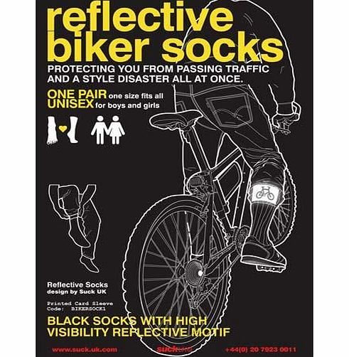 SUCK UK Reflective Cycling Socks