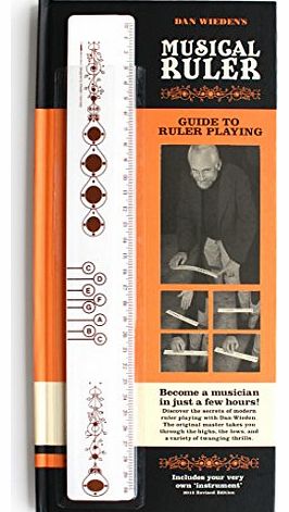 Suck UK  Music Ruler - 30cm Ruler with Musical Guidebook