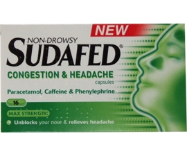 Sudafed Congestion and Headache Capsules (Pack