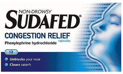 Sudafed Congestion Relief Non-Drowsy 12 capsules