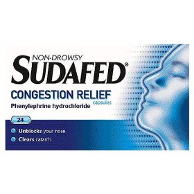 sudafed Congestion Relief Non-Drowsy 24 capsules