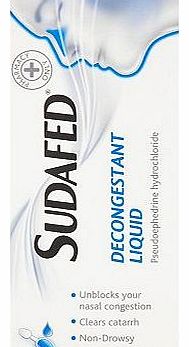 Sudafed Decongestant Liquid 100ml 10033269