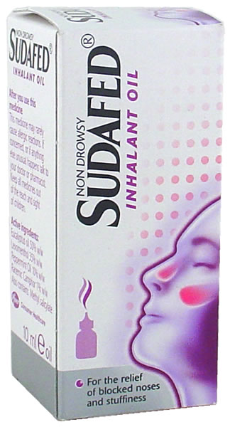 Sudafed Non Drowsy Inhalant Oil 10ml