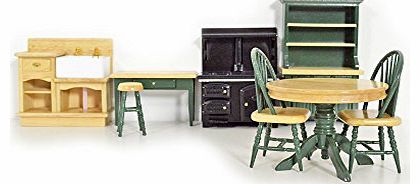 New Oak Furniture Farmhouse Kitchen Set