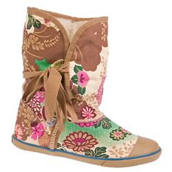 Sugar Female Origami Textile Upper Textile Lining Alternative in Beige