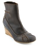 Sugar Fly London Leap Stitch Wedge Ank Bt Brown Leather - 8 Uk