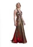 Sugar Lips Dynasty Darians Evening Dress Metallic Gold and Purple - 10