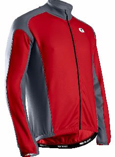 Sugoi Hot Shot Long Sleeve Jersey in Red and Grey