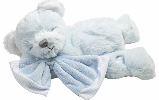 Suki Baby Hug-a-Boo Super Soft Plush Press Activated Musical Sleeping Bear with Soft Boa Blankie (Blue)