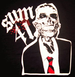 Sum 41 Skeleton T Shirt
