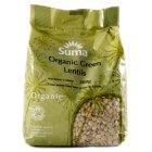 Suma Case of 6 Suma Prepacks Organic Green Lentils 500g