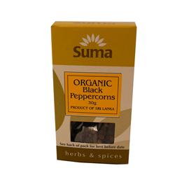 suma Organic Peppercorns Black - 30g