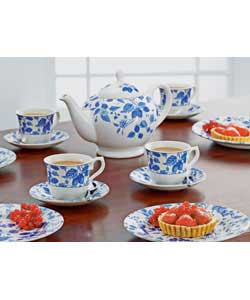 Fruits 9 Piece Earthenware Tea Set