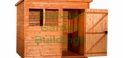 Summer Garden Buildings Shiplap Pent Shed - T amp; G Floor And Roof - 5 x 7