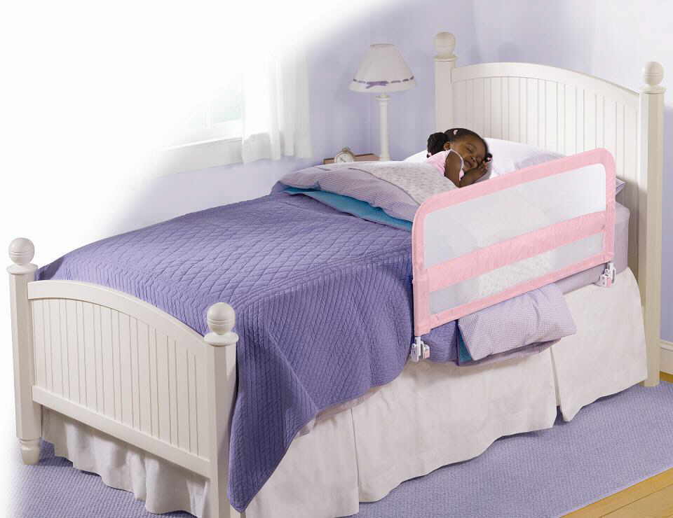 Summer Infant Sure and Secure Single Pink Bed Guard