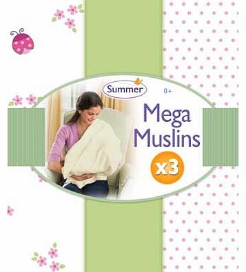 Summer Infant SwaddleMe Ladybug Garden Mega Muslin Blanket