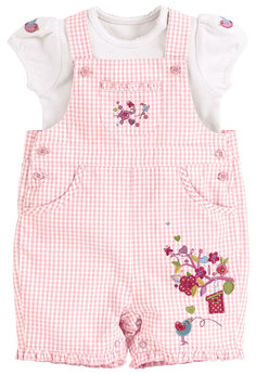 summer Tea Party Bibshort and Bodysuit 6-9 Months