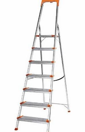 Summit 7 Tread Comfort XL Step Ladder with 125mm Deep Safety Treads