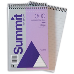 Summit Notebook Wirebound Headbound 60gsm 300