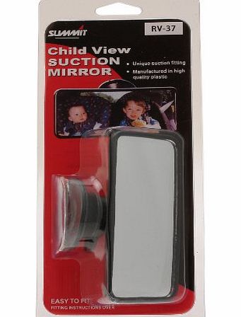 Summit RV-37 Back Seat View Interior Mirror with Suction Pad