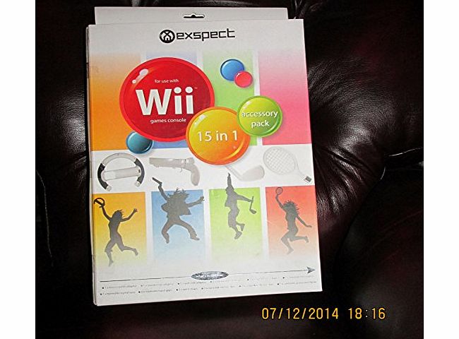 Sumnique 15 in 1 Sports Accessory Pack For Nintendo Wii/Remote