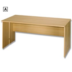 Sun ` Office Furniture 160cm Desk - Beech 160W x