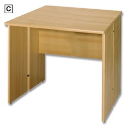 ` Office Furniture 80 cm Desk - Beech 80W x