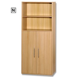 Sun ` Office Furniture Tall Half Cupboard - Beech