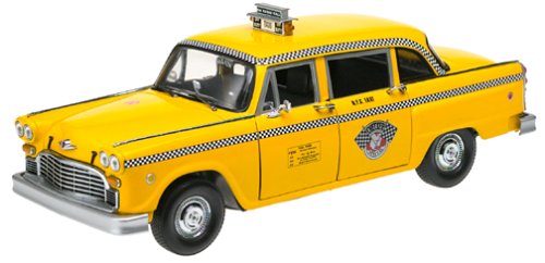 Die-cast Model Checker A11 New York Yellow Cab (1:18 scale in Yellow)
