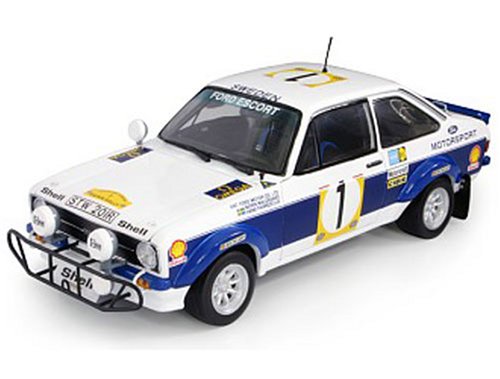 Diecast Model Ford Escort RS1800 Winner 1977 Safari Rally in White Diecast Model Ford Escort RS1800 Winner 1977 Safari Rally in White