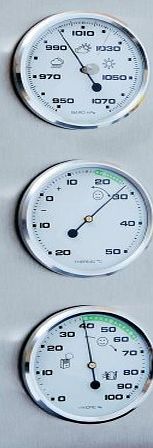 Sunartis In Outdoor Weather Station Barometer Thermometer Hygrometer Stainless Steel