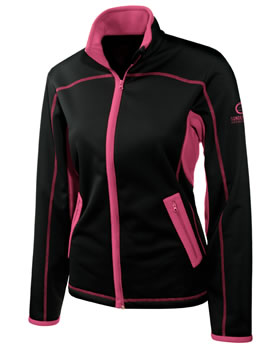 Golf Ladies Bonded Fleece Black/Pink