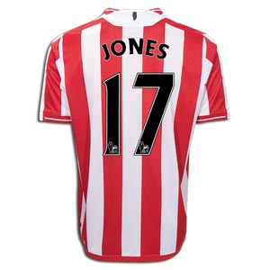 Sunderland Nike 09-10 Sunderland home (Jones 17)