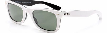  Ray-Ban 2140 Wayfarer Glossy White Sunglasses