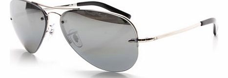  Ray-Ban 3449 Silver Polarised Sunglasses