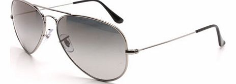 Sunglasses  Ray-Ban 8041 Aviator Titanium Shiny Silver