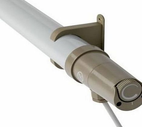 Sunhouse SHTTH1 40W Tubular Heater with BUILT IN THERMOSTAT with 1.5m of Flex and Fitted UK Household 3 Pin Plug