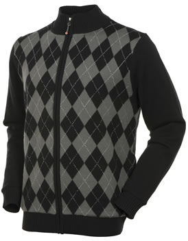 sunice Golf Nairn Argyle Windstoppper Black