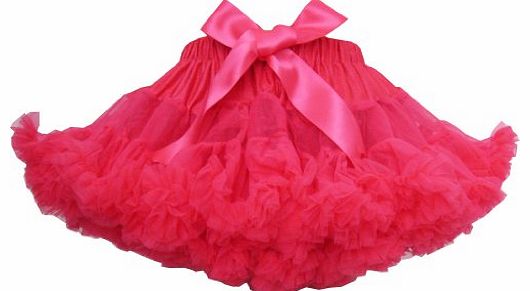 BS35 Girls Skirt Dress Multi-layers Tutu Dance Pageant Bow Kids Clothes Size 9-10