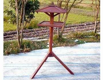 Wooden Bird Feeder Table