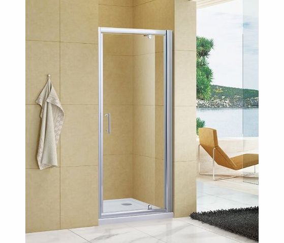 sunny showers 800mm Pivot shower door enclosure 6mm safety glass NEXT DAY DELIVERY