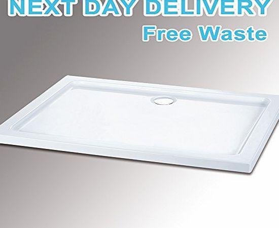 sunny showers,mx Rectangular 1700x900x45mm Shower Tray for Shower Enclosure Cubicle Free Waste Trap NEXT DAY DELIVERY
