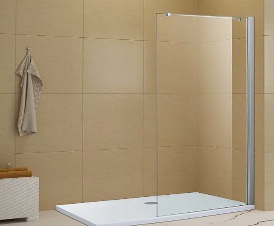 sunny showers Quality walk in shower enclosure wet room screen 8mm easy clean safety glass (900X1850MM)