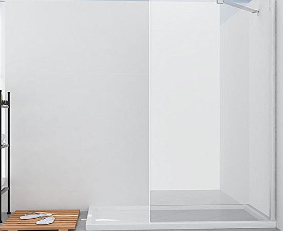 sunny showers,ultra 1200x700mm walk in shower enclosure wet room screen shower tray free waste with 700mm glass panel