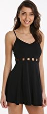 Sunseeker, 1295[^]264585 Solid Beach Dress - Black