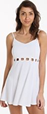 Sunseeker, 1295[^]264581 Solid Beach Dress - White