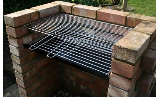 DIY BRICK CHARCOAL BBQ BARBECUE 7mm THICK GRATE & STAINLESS STEEL GRILL