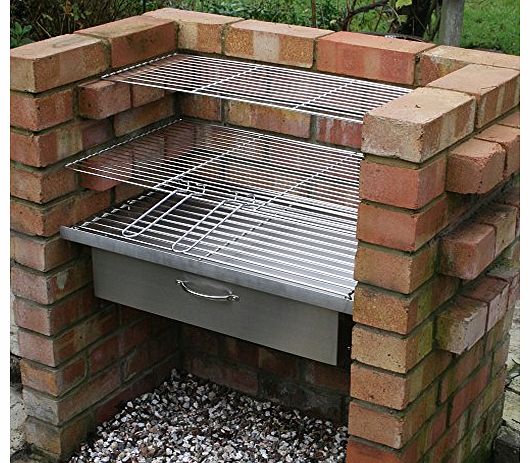 Stainless steel brick BBQ kit & oven attachment
