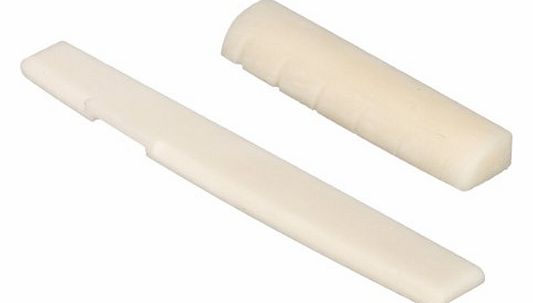 Suntekstore Online Buffalo Bone Bridge Saddle And Nut For Acoustic Guitar--Ivory