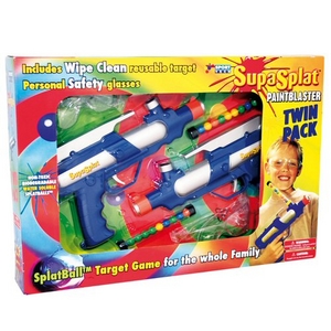 supa Splat Paintball Paint Blaster Twin Pack